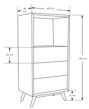 mobiletto con cassetti per bagno